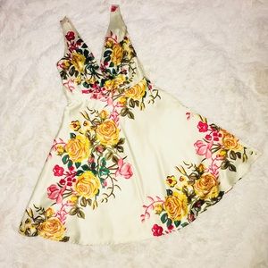 Floral vintage/retro style A line dress